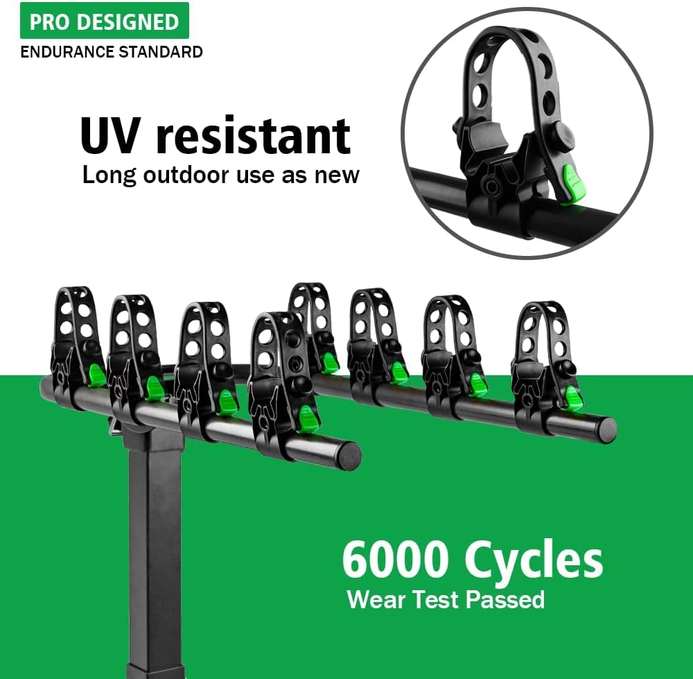 4 Bike Hitch Rack with 2-Inch Receiver Double Foldable Rack C718