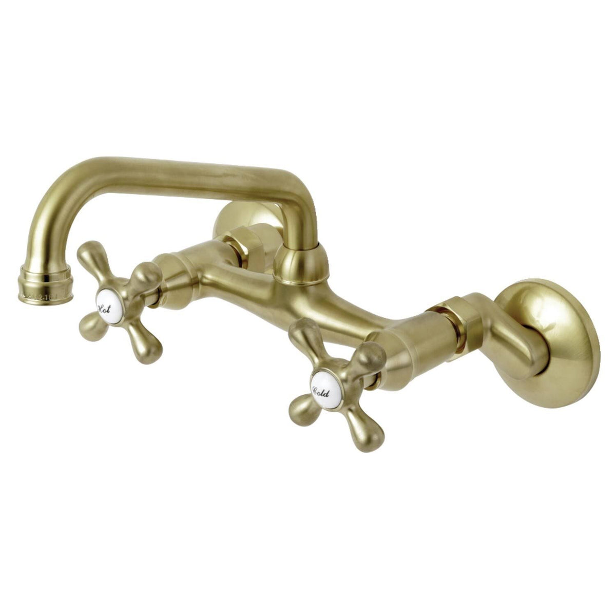 Polished Nickel Two Handle Wall Mount Kitchen Faucet K201305