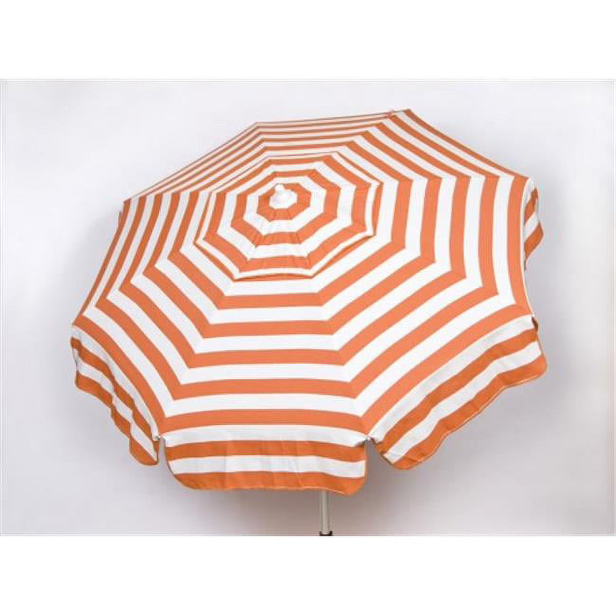 Italian 6 ft. Umbrella Acrylic Stripes Orange and White M96299