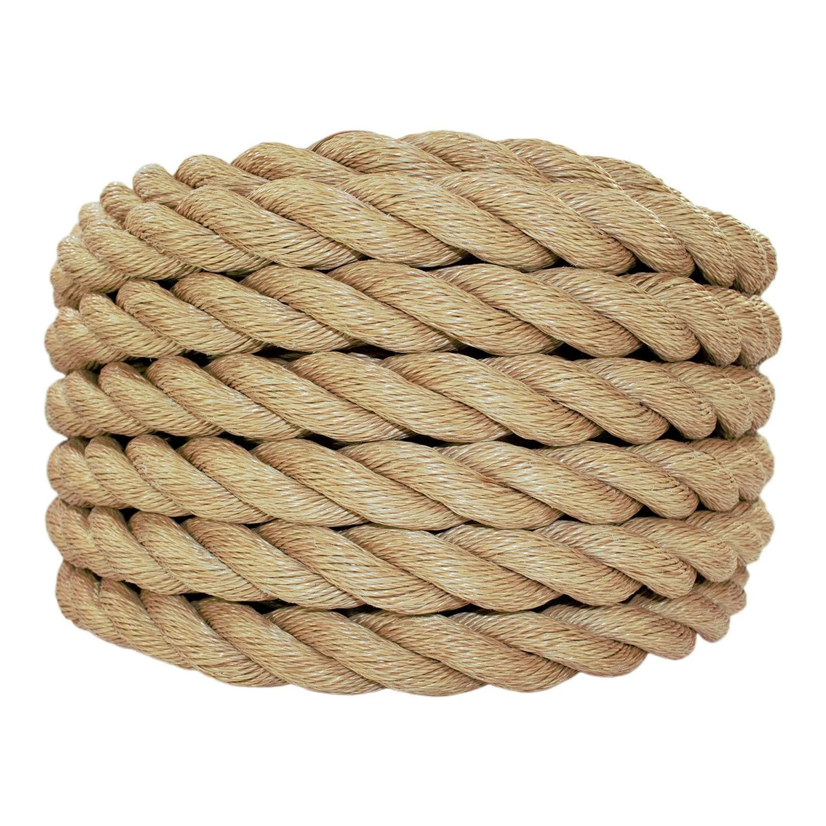 ProManila Rope 1.5 inch Tan Twisted 3 Strand Polypropylene Cord V861