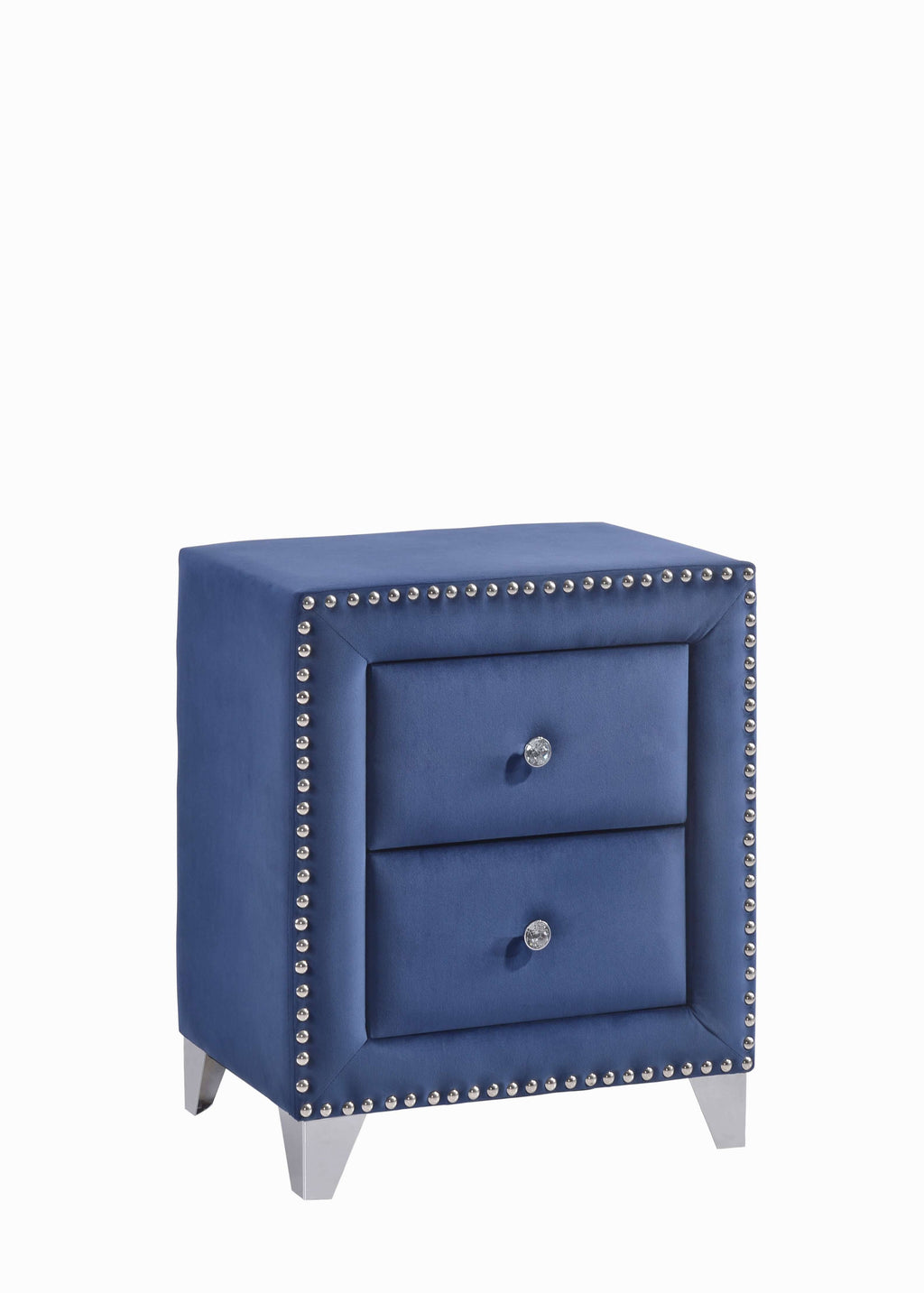 Navy Velvet Night Stand U95478