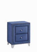 Navy Velvet Night Stand U95478