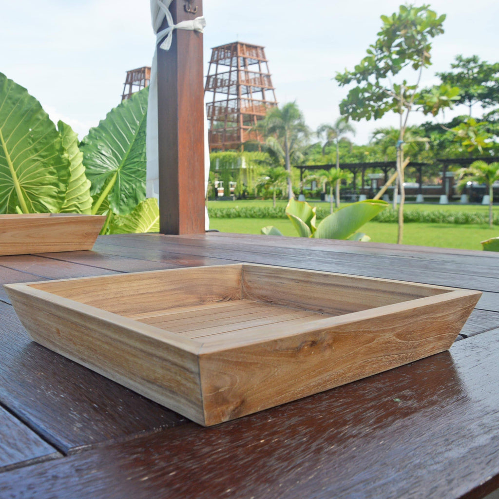 Catalina Teak Outdoor Serving Tray V775