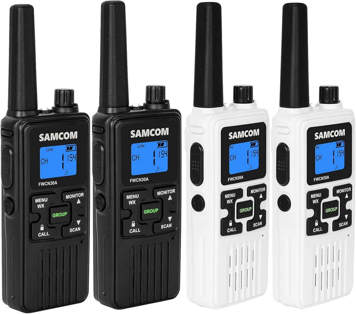 Rechargeable Handheld Two Way Radio 22 Channels 2 Packs Z60927
