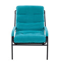 Turquoise Iron Arm Chair with Metal Legs E99677
