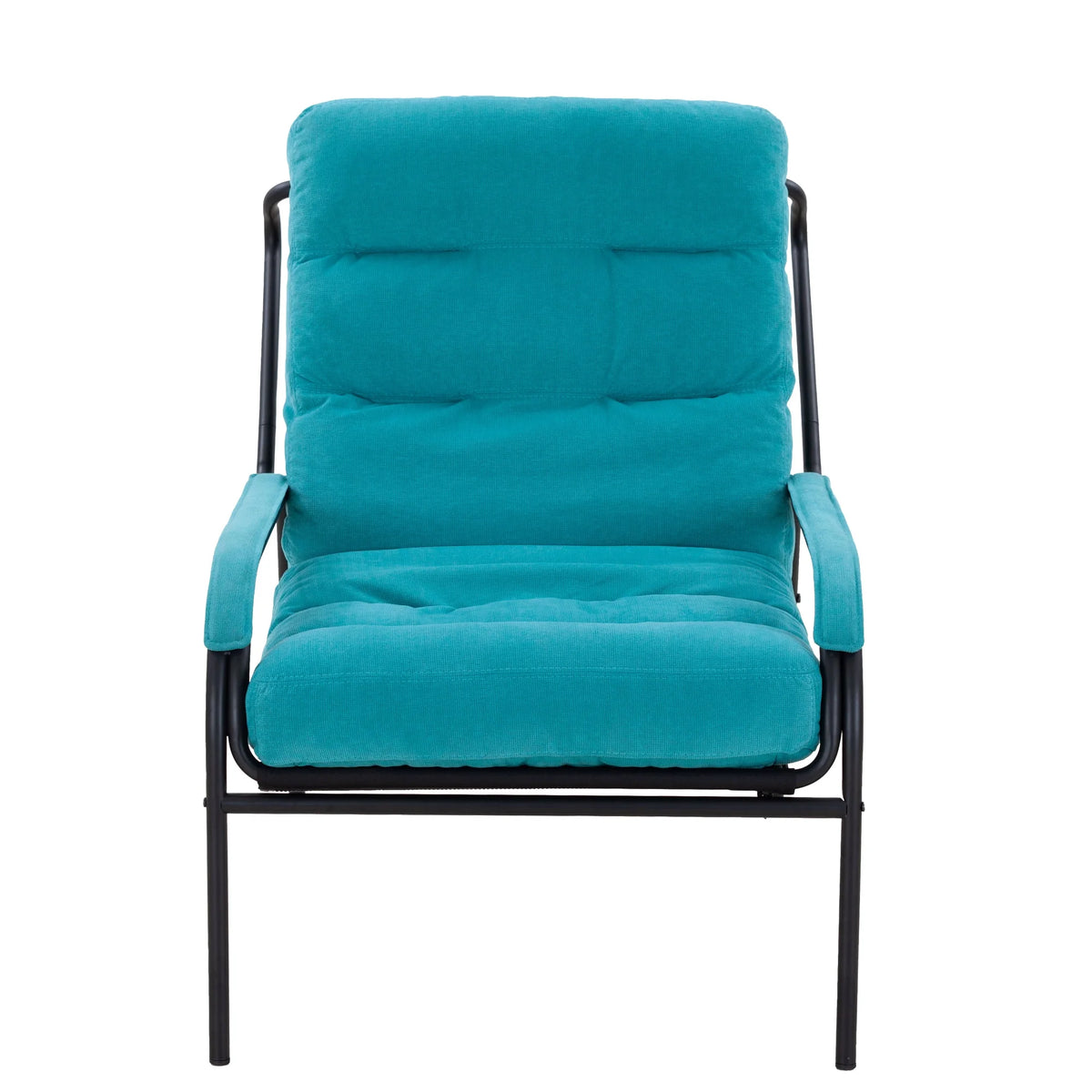 Turquoise Iron Arm Chair with Metal Legs E99677
