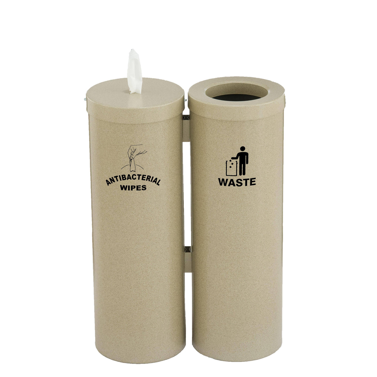 Antibacterial Wipe Dispenser and Garbage Can P9114