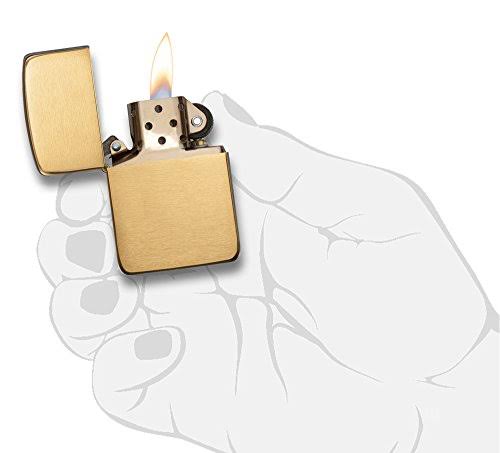 Brushed Brass Pocket Lighter L476