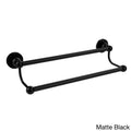 Black Matte Double Towel Bar D4627