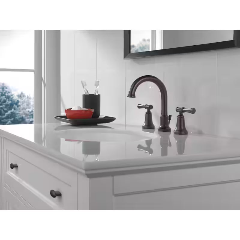 8 in. Widespread 2-Handle Bathroom Faucet in Venetian Bronze Z3578