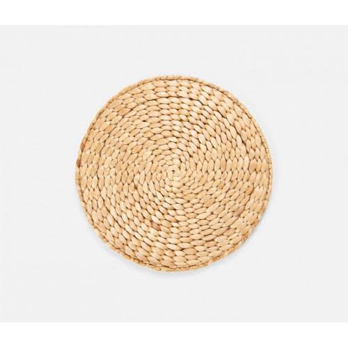 Round Natural Water Hyacinth Placemat Set of 4 L551