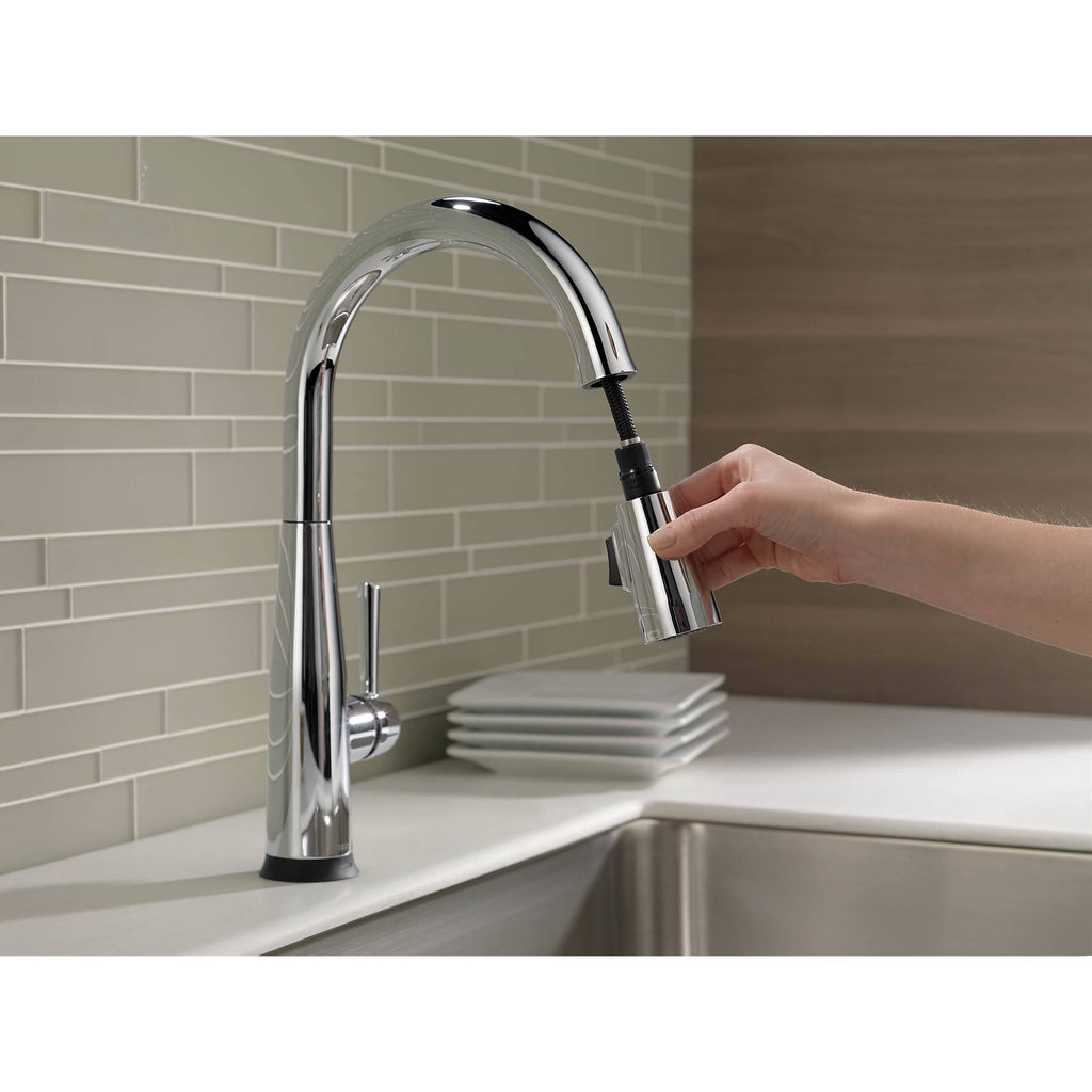 Chrome Single Handle Pull-Down Kitchen Faucet R857592