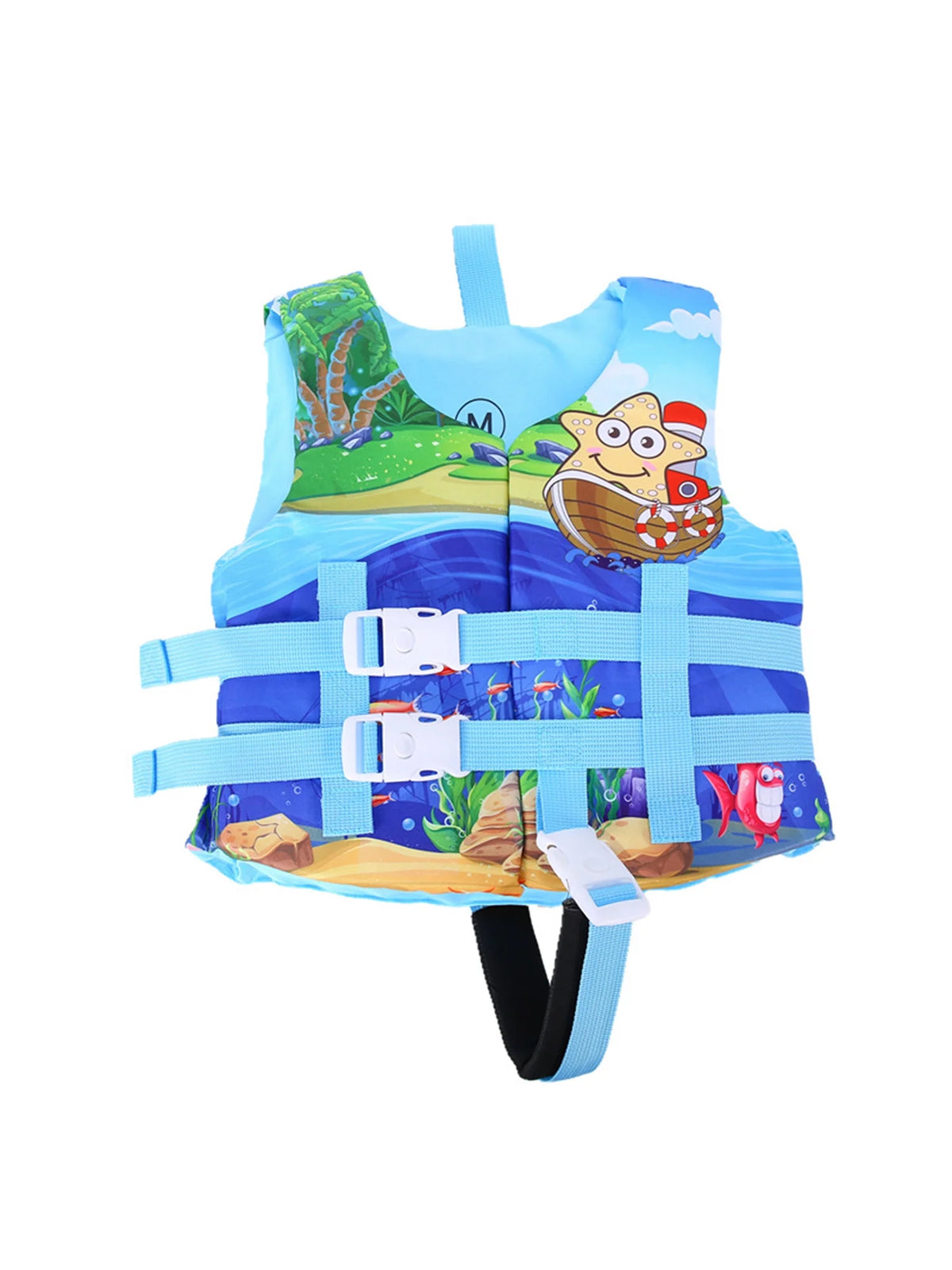 Kids Swimming Life Vest Cartoon Animals Print Life Jacket With Lockable Buckles C73891