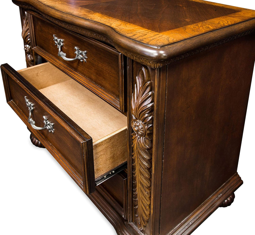 Brown Cherry Traditional Nightstand G94625