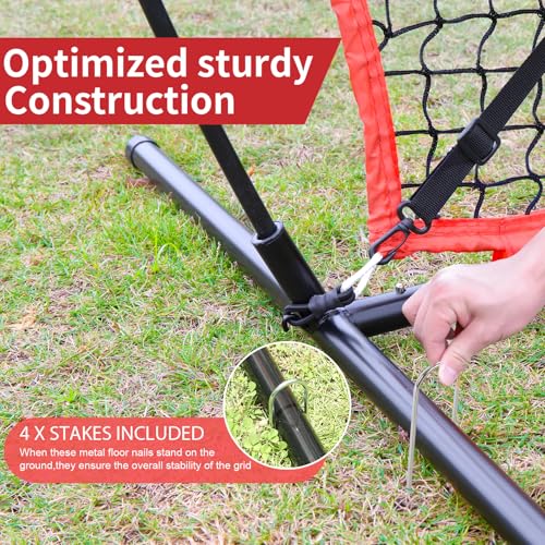 6'X6' Baseball Softball Practice Net with Strike Zone Target S9602