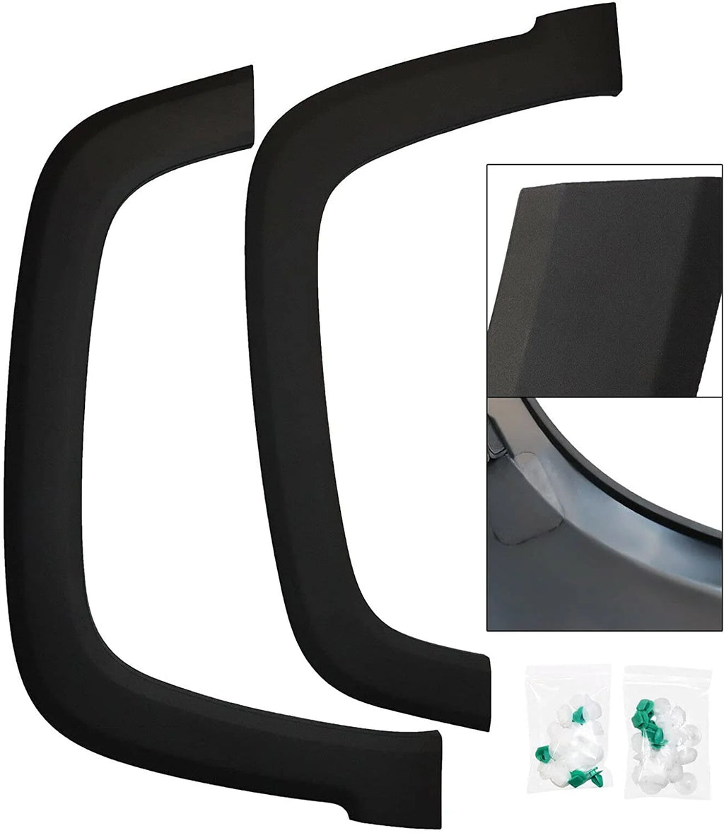 Black Front Fender Flares Trim for Jeep Renegade J47642