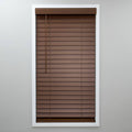 Cordless Faux Wood Blind Dark Oak O418445