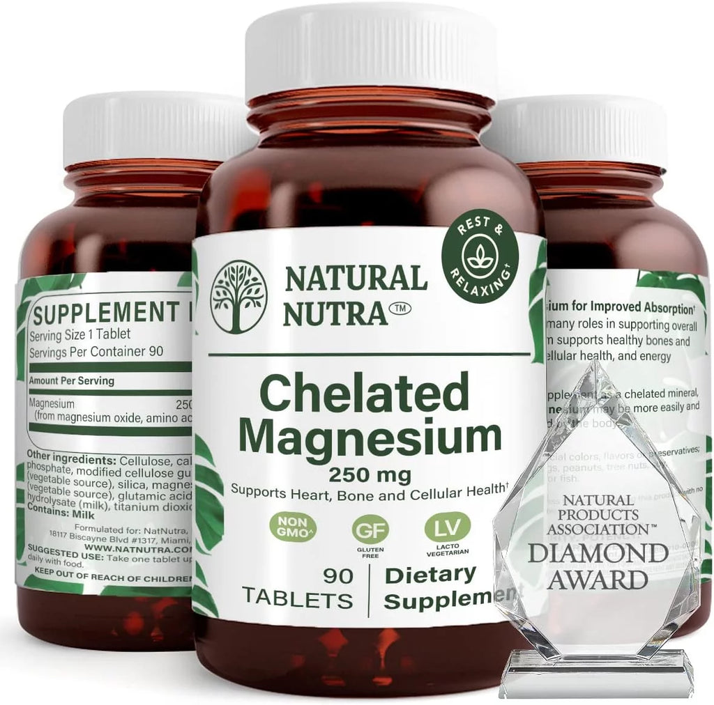 Chelated Magnesium Oxide 250mg 90 Tablets N371