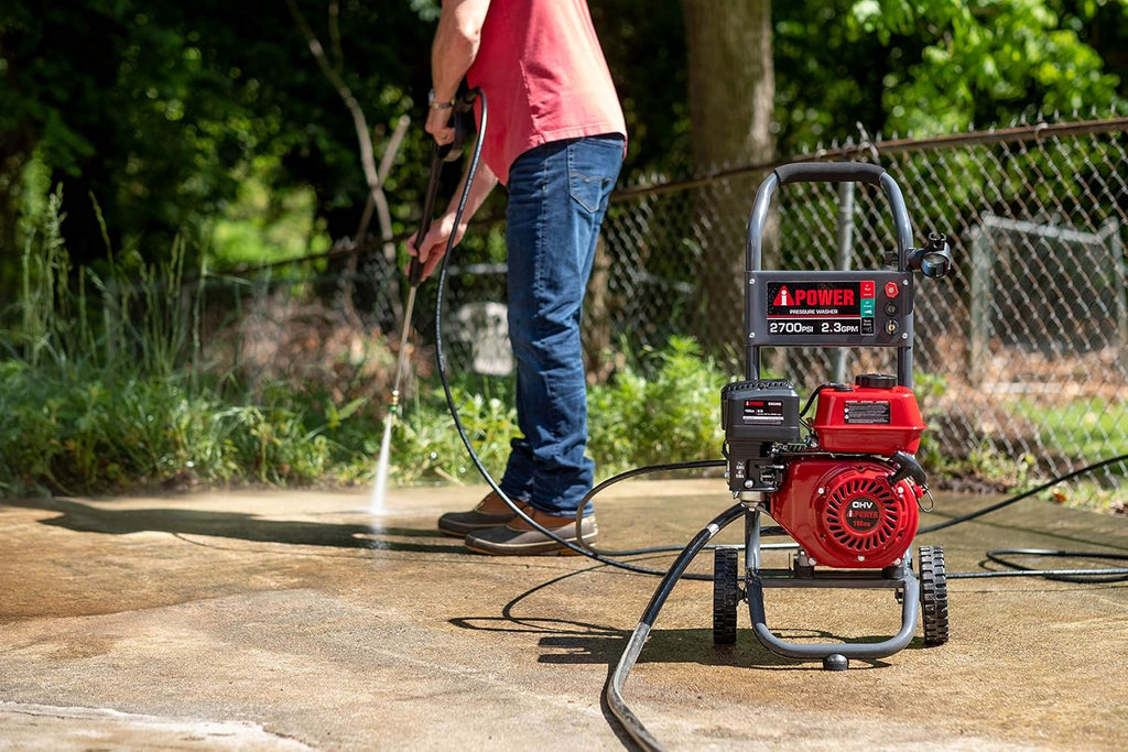 Gas Powered Pressure Washer 2700 PSI 2.3 GPM 7HP with 3 Nozzle Attachments X582