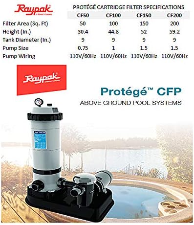 100 ft. Cartridge System with 1 HP Pump P130534