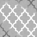 Soft Grey Silver Trellis Wallpaper Z766