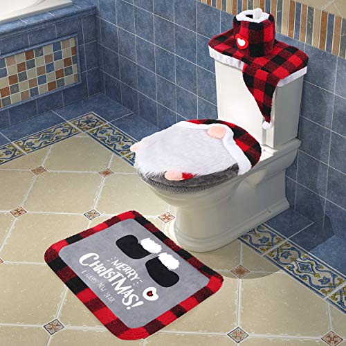 Set of 5 Toilet Seat Cover and Rug Set R1498