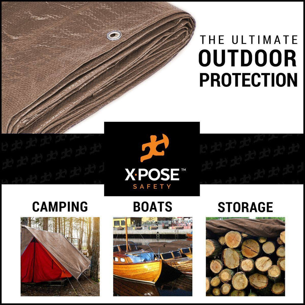 Brown Poly Tarps Case of 12 Y57392