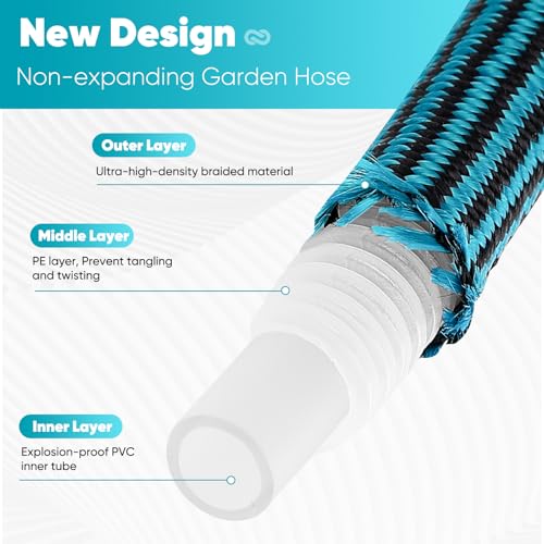 50ft Non-Expanding Kink-Free Garden Hose J6765