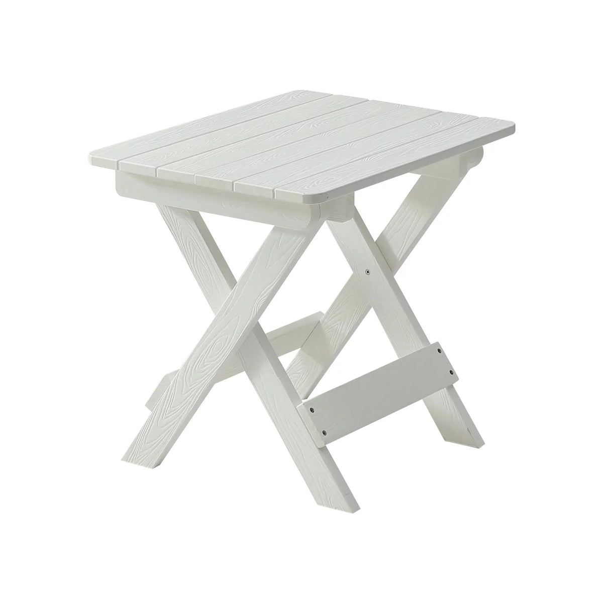 Foldable Small Table and Chair Set with 2 Chairs White L20716