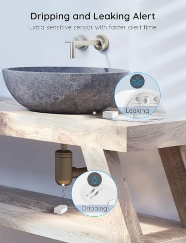 WiFi Water Leak Detector 3 Packs O535586