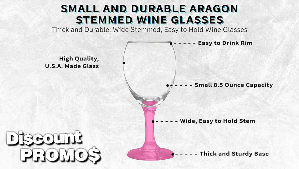 10 Aragon Wine Glasses Set, 8.5 Oz W400717