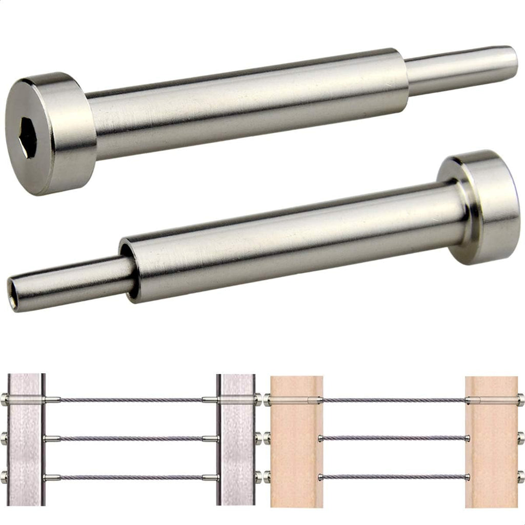 20 Pcs 1/8 Invisible Turnbuckle Kit, T316 Stainless Steel Cable Railing Hardware Kit V525908