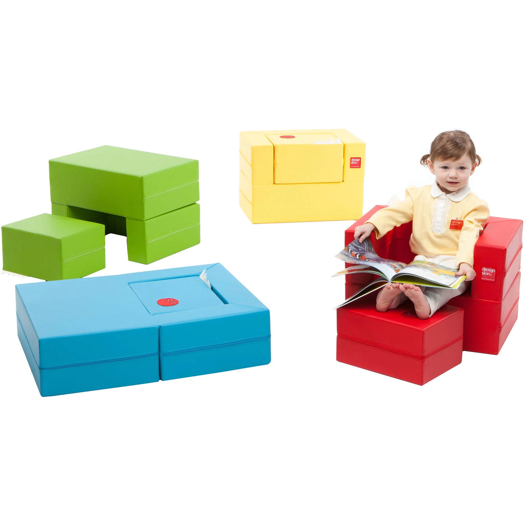Red Transformable Play Sofa D35948