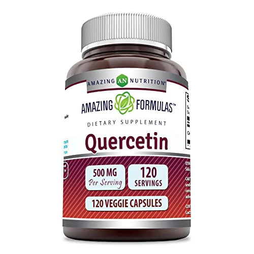 Quercetin 500mg 120 Veggie Capsules Supplement W861529