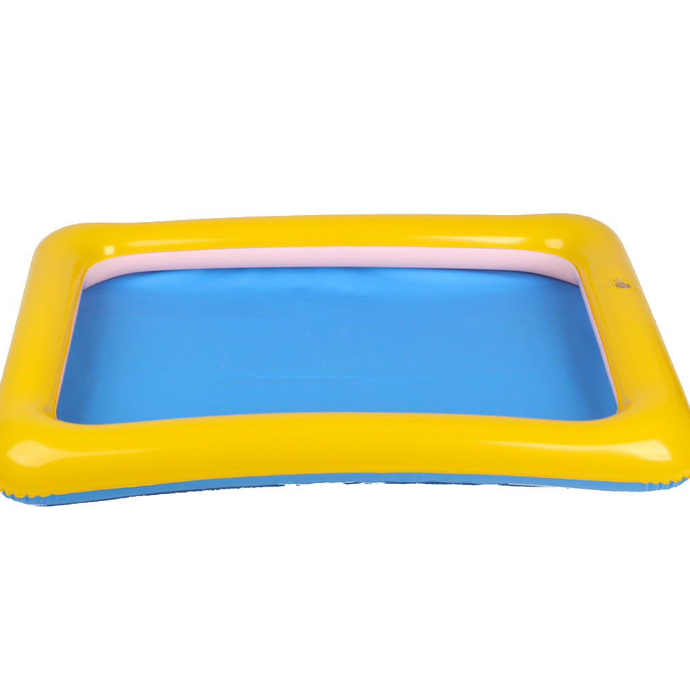Sand Tray Outdoor Beach Kids Toys Storage Inflatable Pad Box Tray E334995