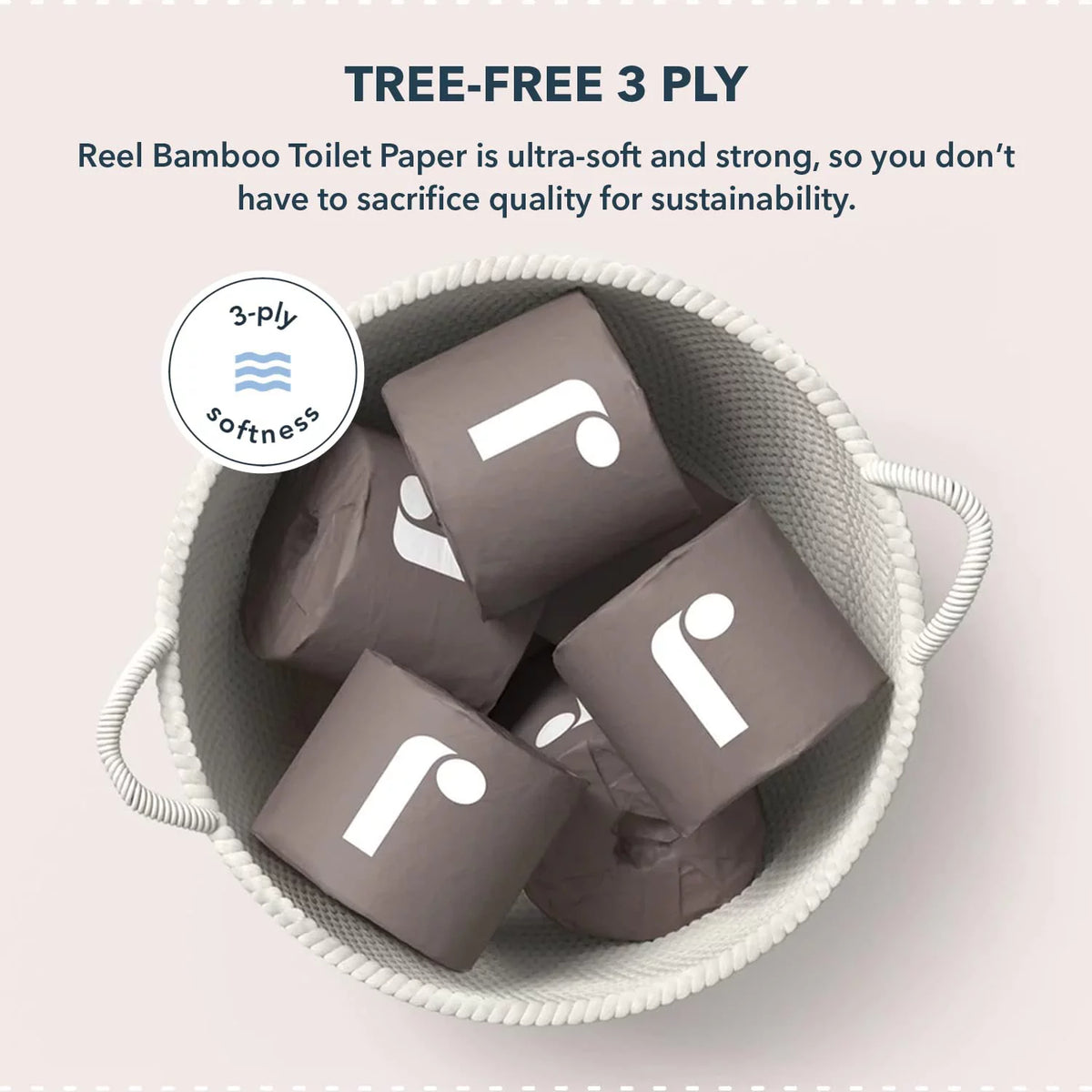 24 Rolls 3-Ply Bamboo Toilet Paper V915