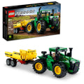 4WD Tractor Toy with Trailer Building Toy W715739