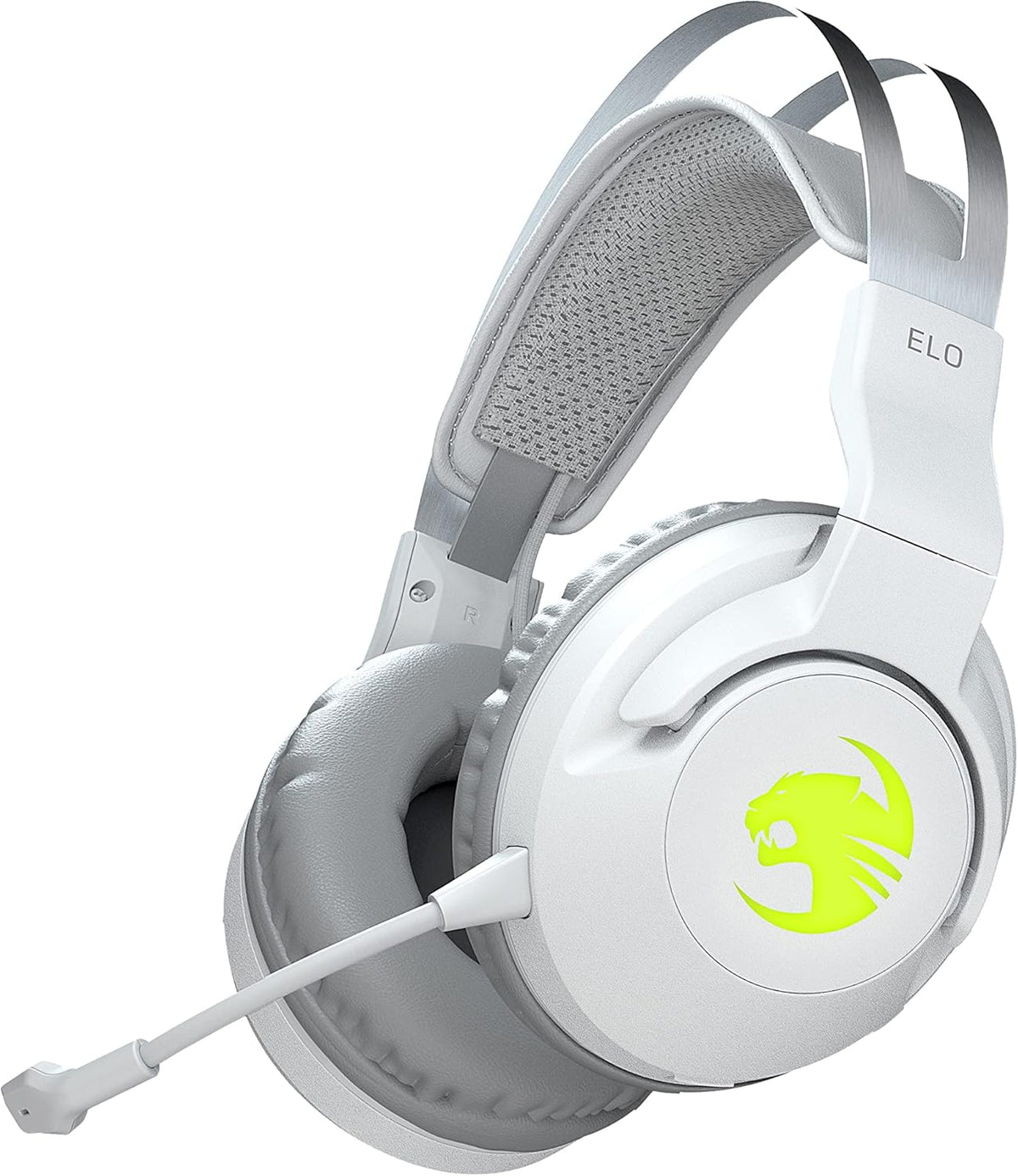 White Wireless Gaming Headset with Detachable Microphone Y471