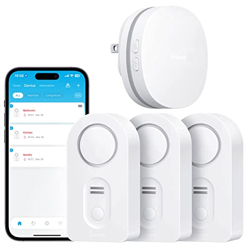 WiFi Water Leak Detector 3 Packs O535586