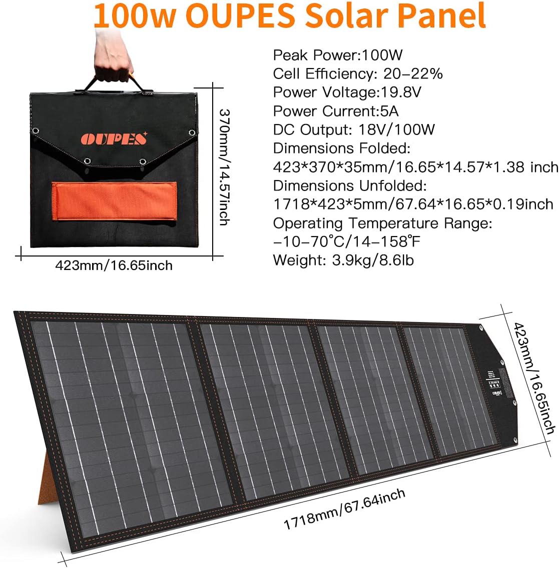 Portable Power Station 600W with 100W Panel N9953