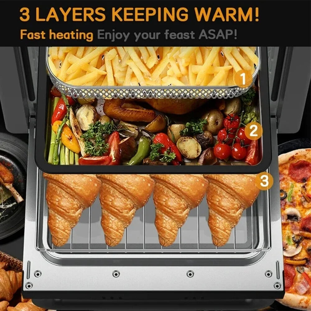 20QT Air Fryer Oven Combo with Accessories, Gray U23531