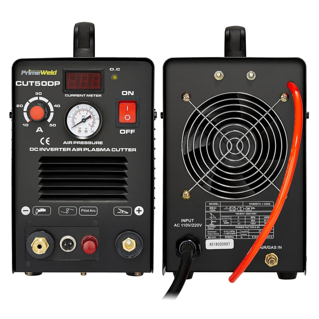 Plasma Cutter with Non-Touch Pilot Arc, Dual-Voltage, 1/2" Clean Cut K45418