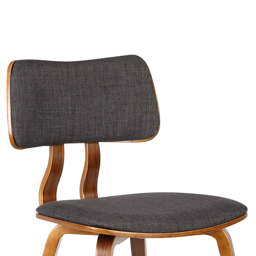 Charcoal/Walnut Mid-Century Dining Chair D8845