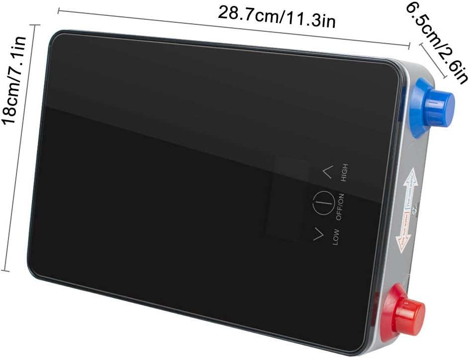 Electric Tankless Water Heater 6.5KW 220V Black Q147206