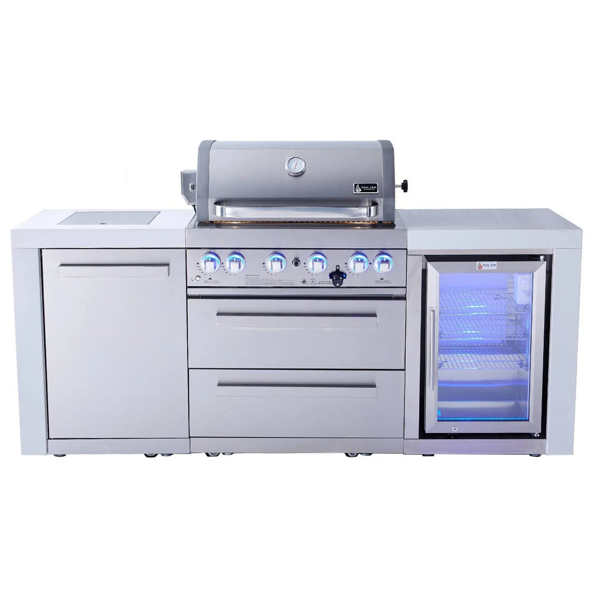 Island Grill with Fridge Cabinet L3812