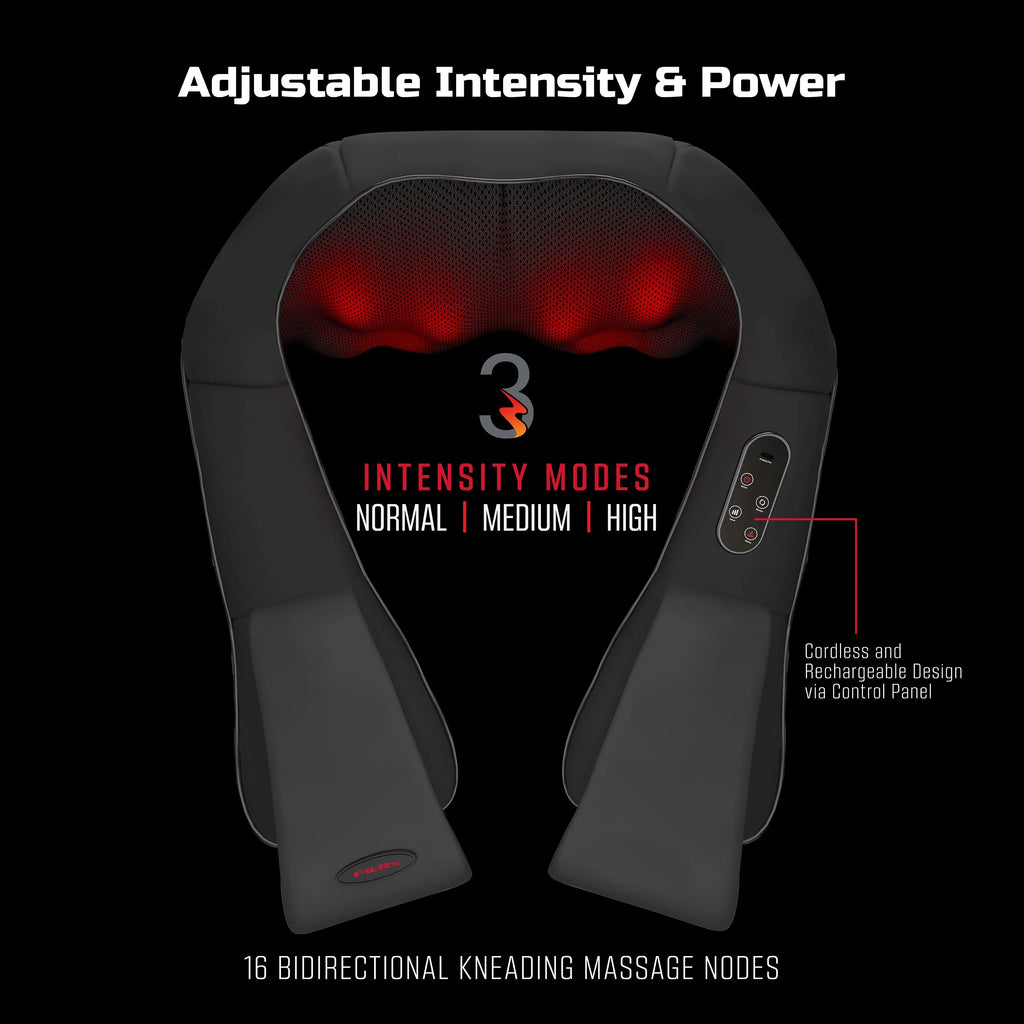 Cordless 3D Shiatsu Neck and Back Massager with Heat Z3474