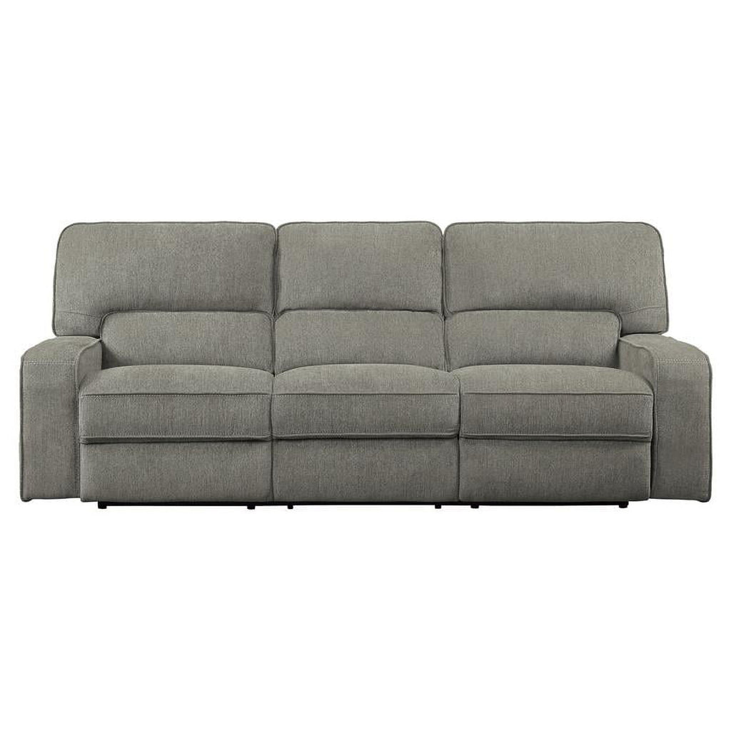 Mocha Chenille Power Double Reclining Sofa L987584