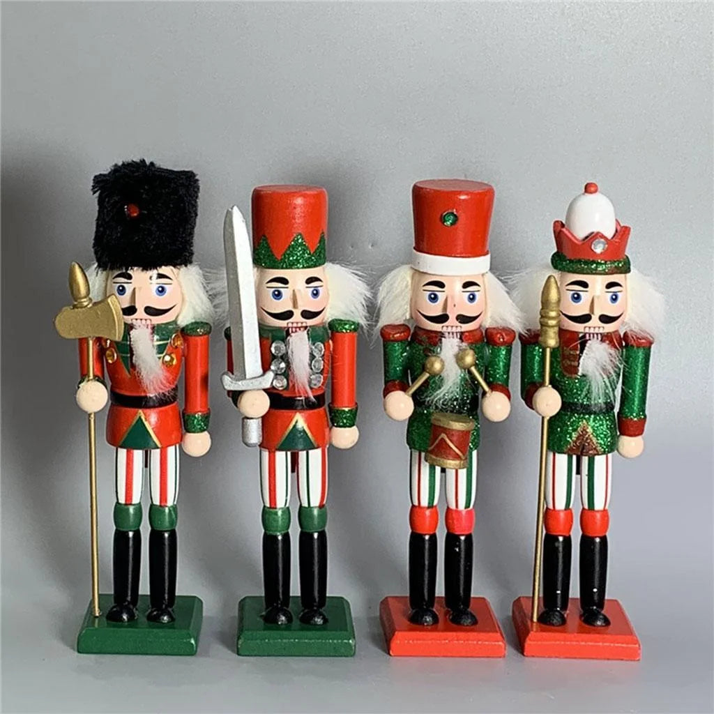 Wood Nutcracker Soldier Model Decorative Ornament T3067