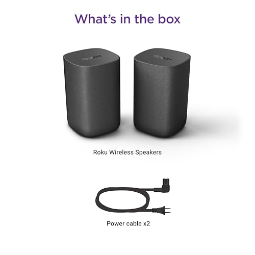 Black Wireless Speakers 2 Count C137