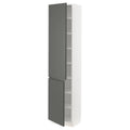 White High Cabinet with shelves and 2 Doors N784698